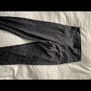 Black polka dot Aerie leggings